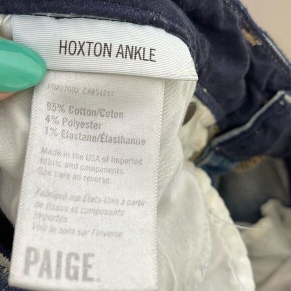 paige Hoxton Ankle Ramona Destroyed Skinny Jeans 26 - Picture 8 of 8